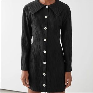 & other stories textured dress